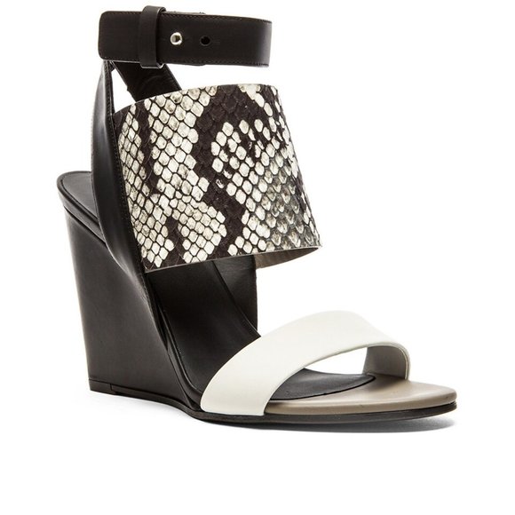 Vince Kyra Wedge Sandals (Python/Snake Leather) - Picture 3 of 6